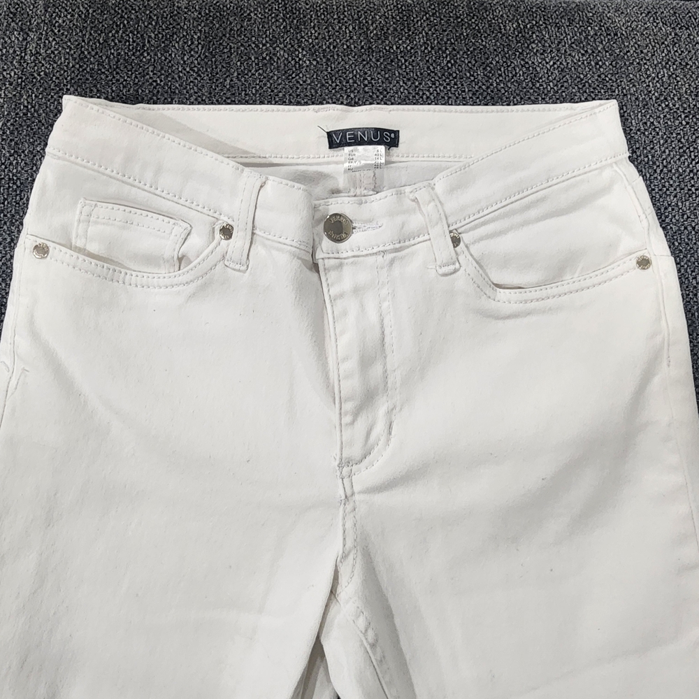 VENUS Women's Crisp White Skinny Jeans - Picture 5 of 6